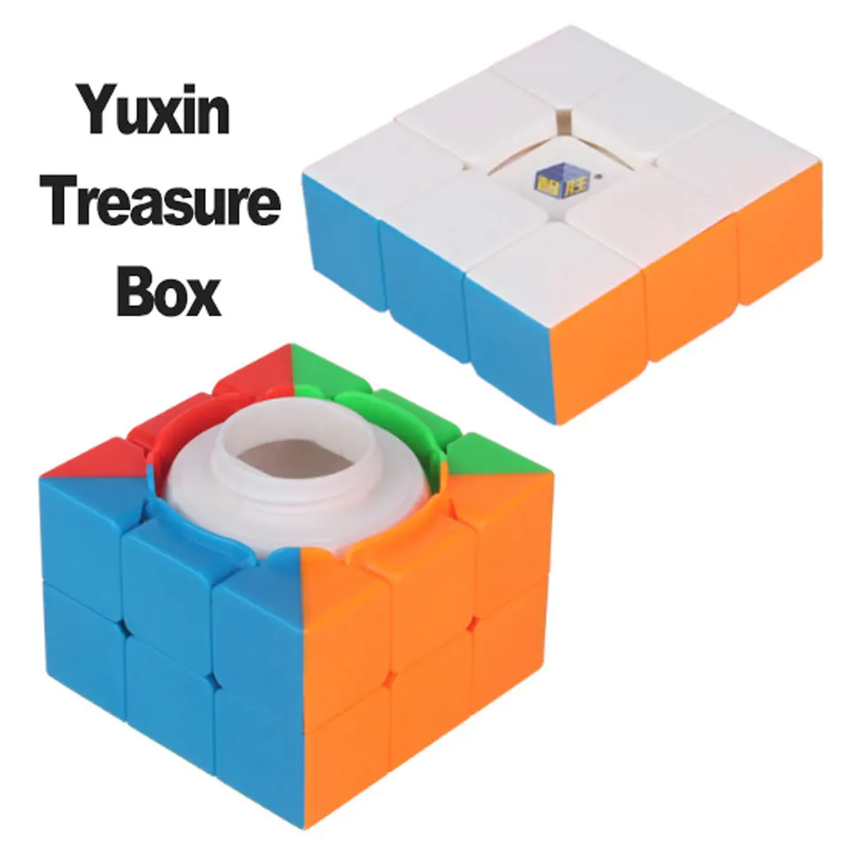 

Yuxin Zhisheng Treasure box magic speed cube black/stickerless puzzle storage cubes surprise cube educational toys for children