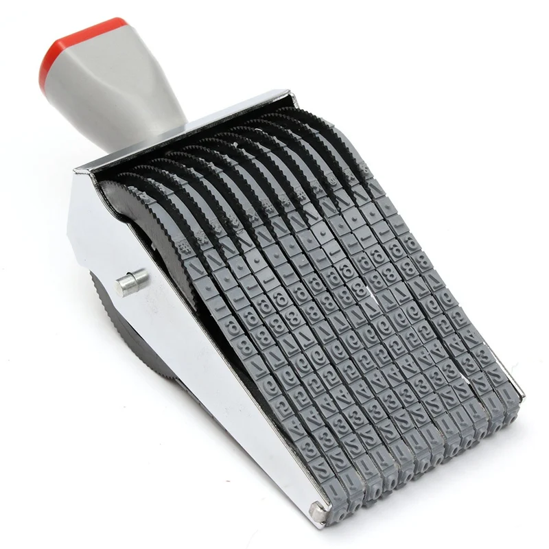 KiWarm Overvalue 12 значный алфавит прокручивающийся резиновый штамп английская буква