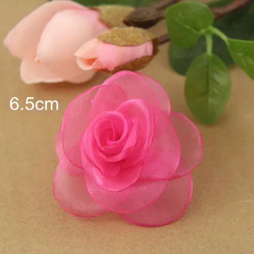 Бесплатная доставка-6 5 см цветы из вуали красивые тканевые ручной работы для