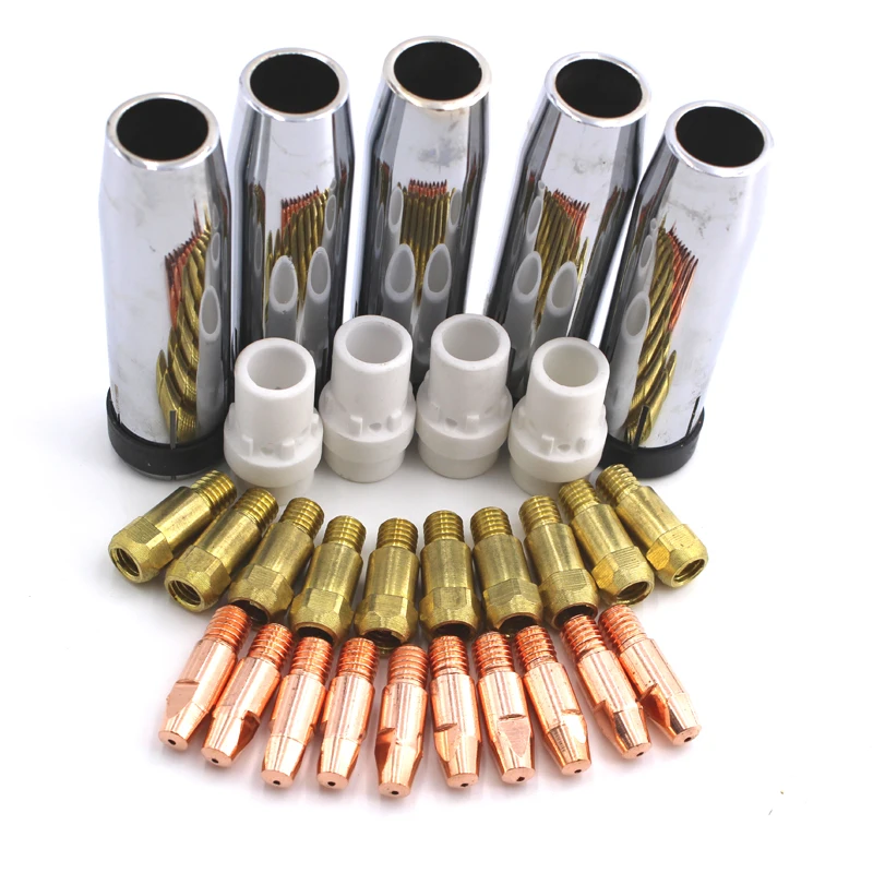 

40pcs consumables=Tip+electrode+shield cups+swir gas ring of the Binzel MIG MAG 36KD torch use for MIG MAG welding machine