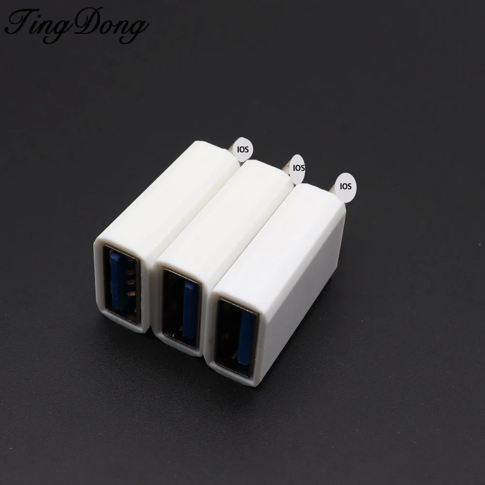 TingDong адаптер для iphone 7 6 5 Plus используется только для питания к usb-устройствам 8pin к USB конвертеру