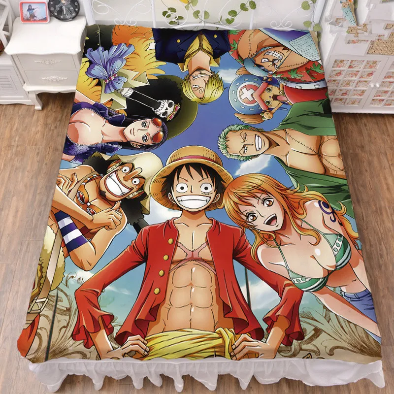Аниме ONE PIECE Monkey D. Luffy Roronoa Зоро игрушки Санджи и нами Чоппер Hancock Простыня из