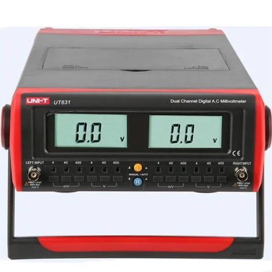 UNI T UT631 двухканальный цифровой AC милливольт метр|millivolt meter|digital acac digital |