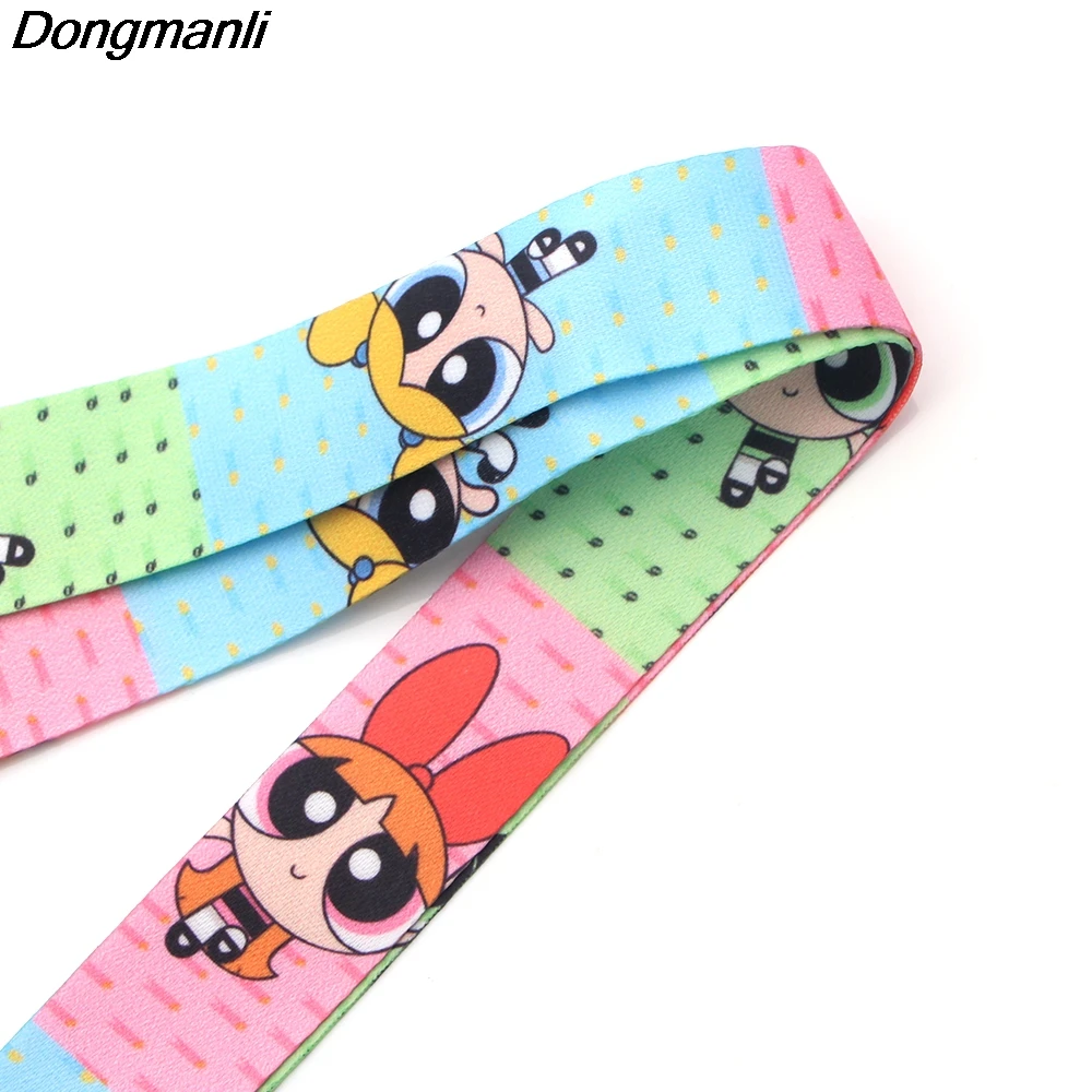 P2363 Dongmanli Powerpuff шнурок для девушки для ключей ID Card Pass тренажерный зал держатель для мобильного телефона держатель для ключей
