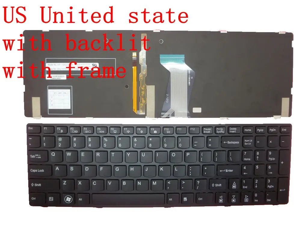 Клавиатура для ноутбука Medion E6232 MD98358 MD98642 MD99070 MD99220 MD99221 MD99222 P6640 США черная с
