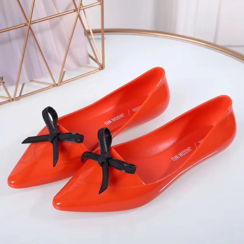 red Melissa/стильная женская обувь; прозрачные босоножки; летние женские босоножки; женская обувь Melissa; женская обувь; нескользящие женские босоножки - Цвет: red