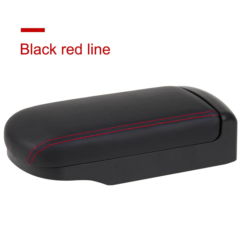 Black red line Для Toyota Corolla подлокотник Corolla защитная накладка подлокотник коробка крышка для- Toyota COROLLA центральная консоль подлокотник Крышка - Название цвета: Black red line