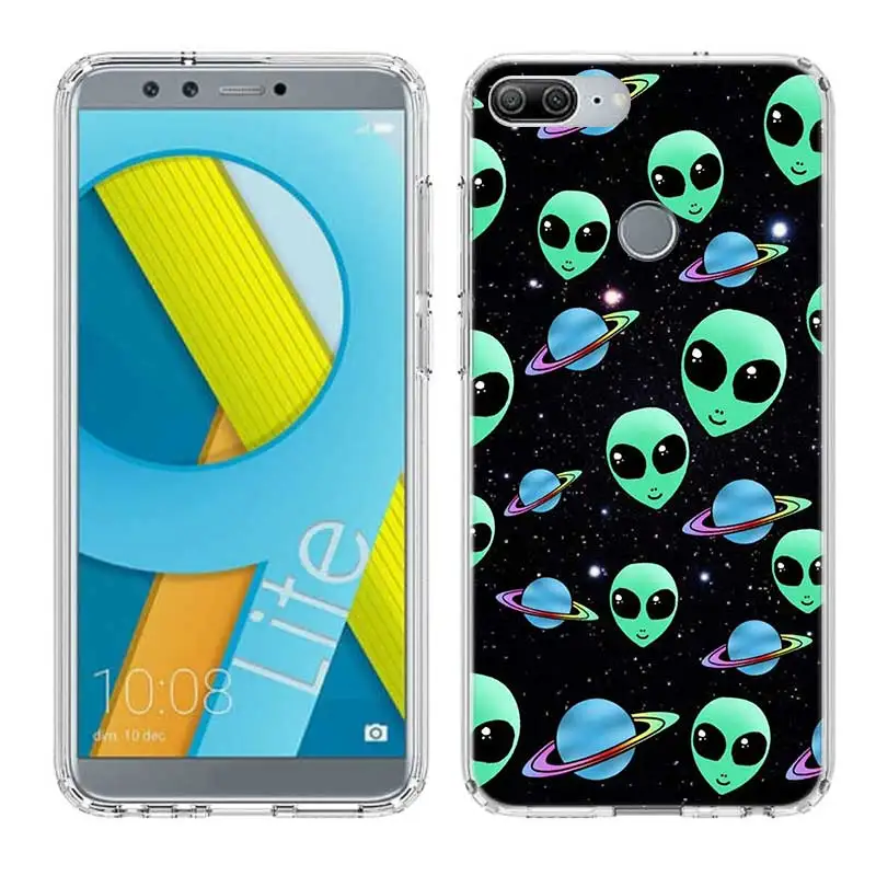 Alien Smoking Weed Fundas Silicon Phone Case For Huawei Honor 20 Pro 10 9 lite 8X 8A 20i 8C 8S V20 Y5 Y6 Y7 Y9 2019 Cover | Мобильные