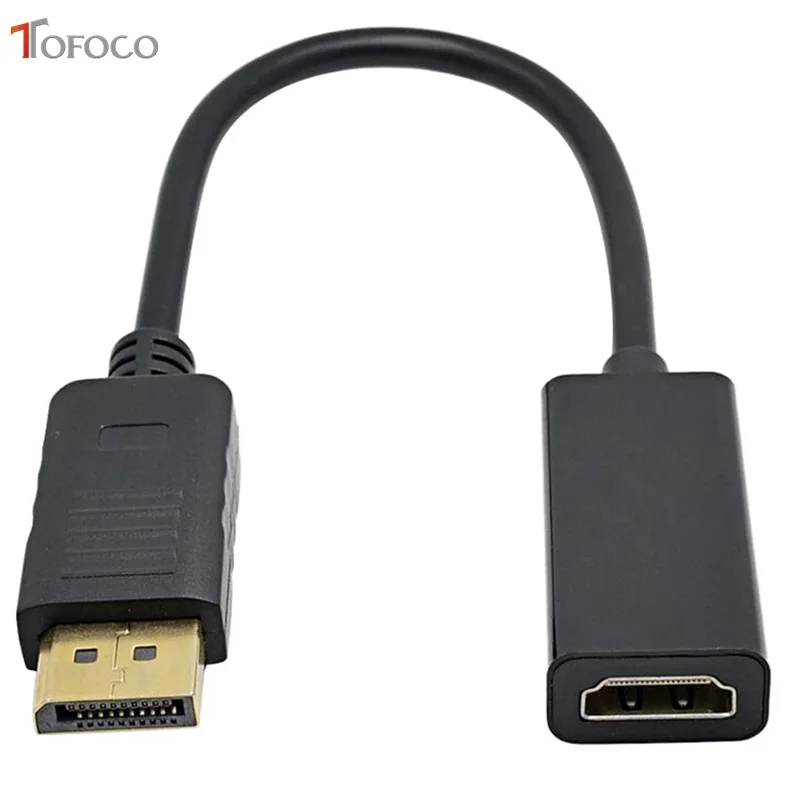 Переходник DP Displayport папа-HDMI Мама для Apple Samsung HP DELL ПК ноутбука 2017 лидер продаж TOFOCO |