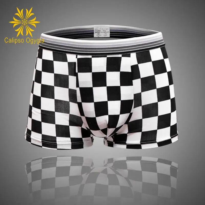 5 шт./лот новые сексуальные мужские боксеры нижнее белье модное мягкое короткие