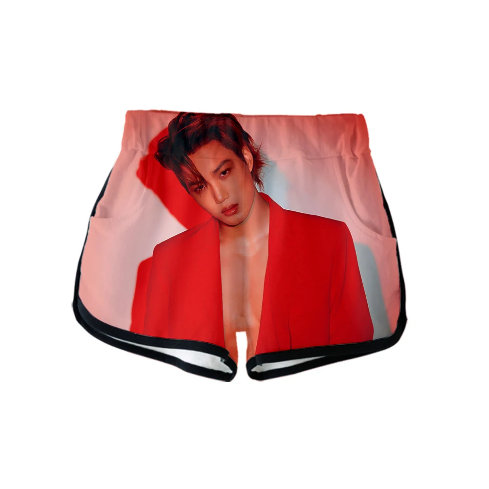 Женские шорты EXO Love Shot с 3D принтом горячая Распродажа 2019 модная повседневная
