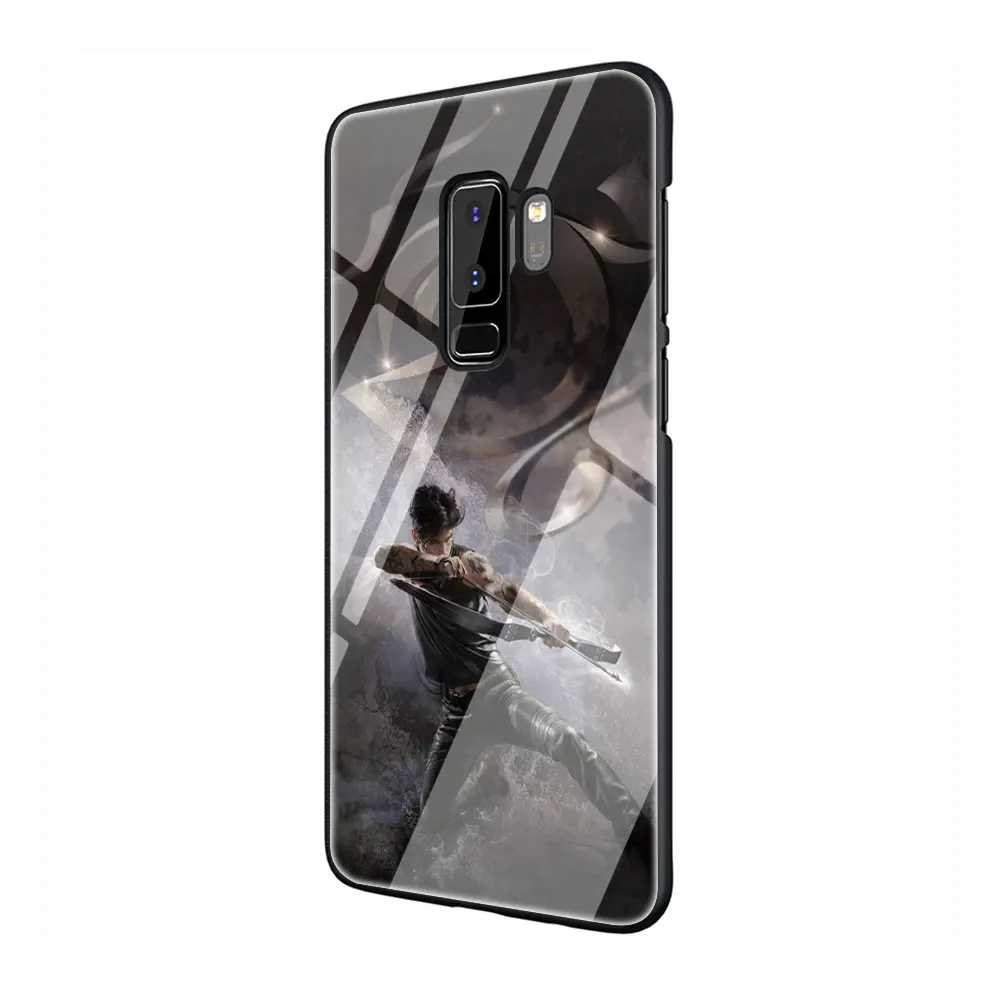 G3 Сумеречные закаленное Стекло TPU черный чехол для Galaxy S7 Edge S8 S9 плюс S10 Note 8, 9, 10, A10 20 30 40 50 60 70 - Цвет: G3