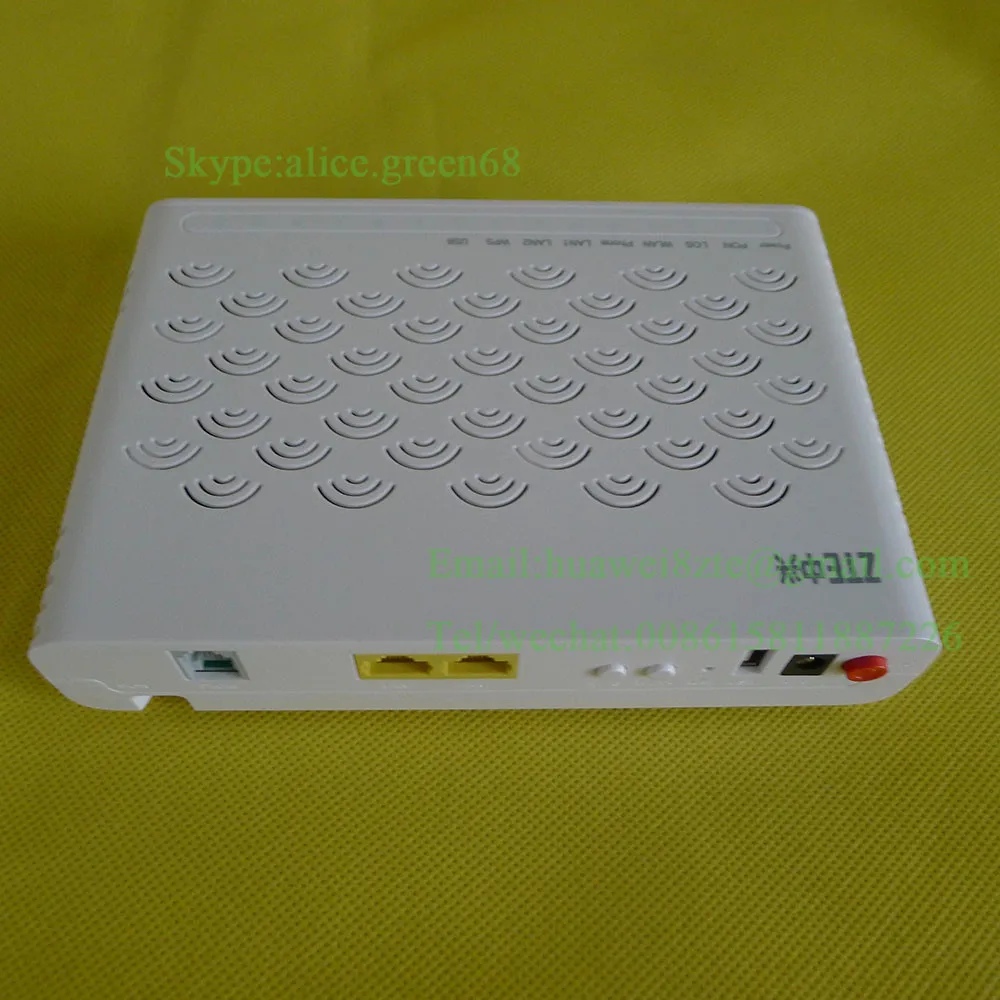 ZTE GPON ОНУ zxhn F612W с 2 портами Ethernet + 1 Голосовой порт WiFi маршрутизатор sip или H.248