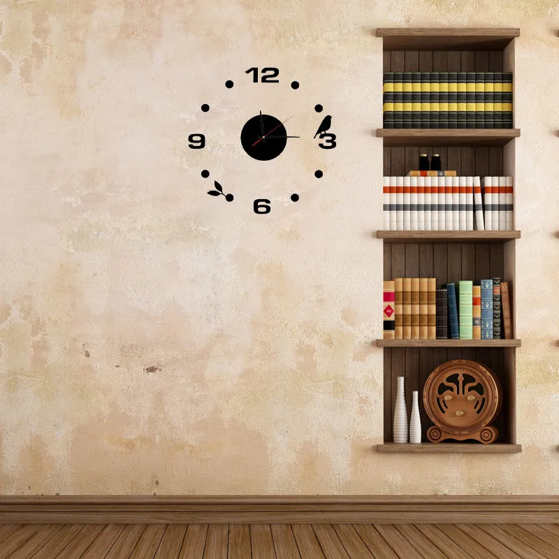 Настенные часы современный дизайн модные домашние настенные стикеры DIY Интерьер