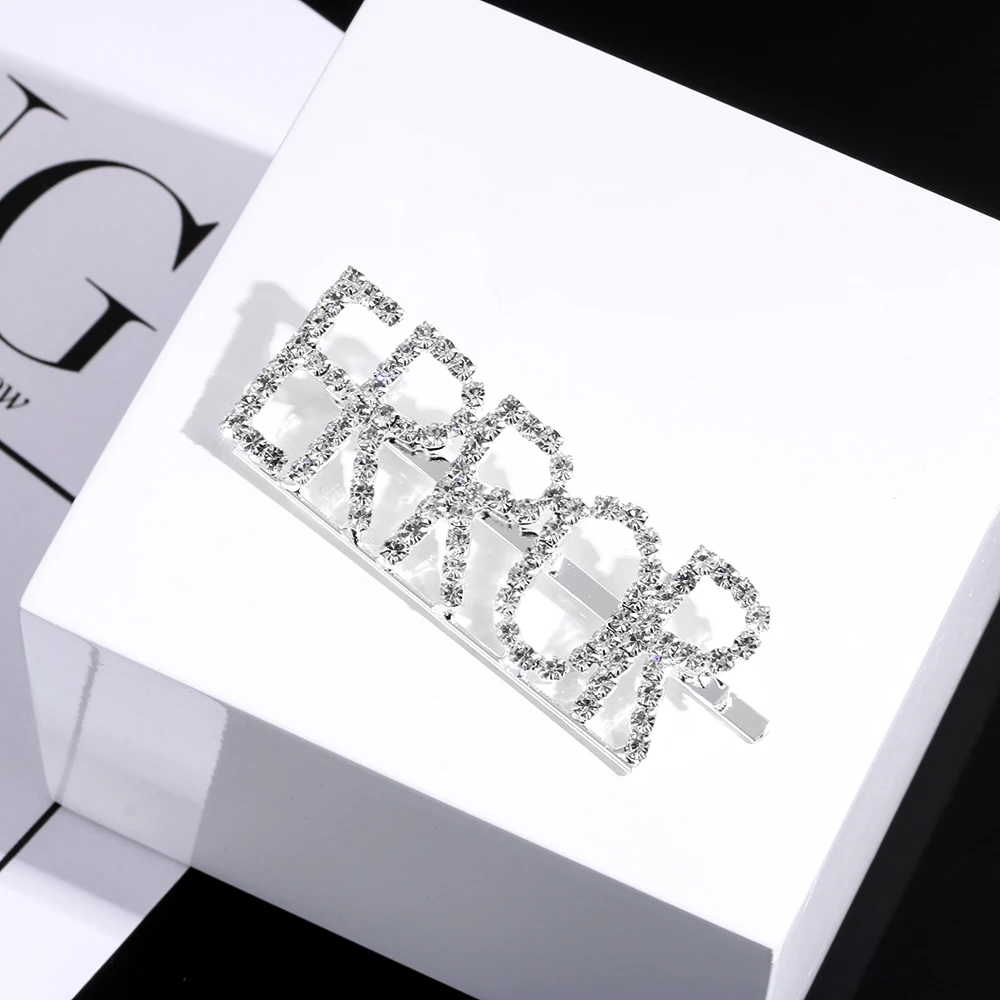 Заколки для волос с буквами 1 шт. заколки женщин и девочек невидимки аксессуары