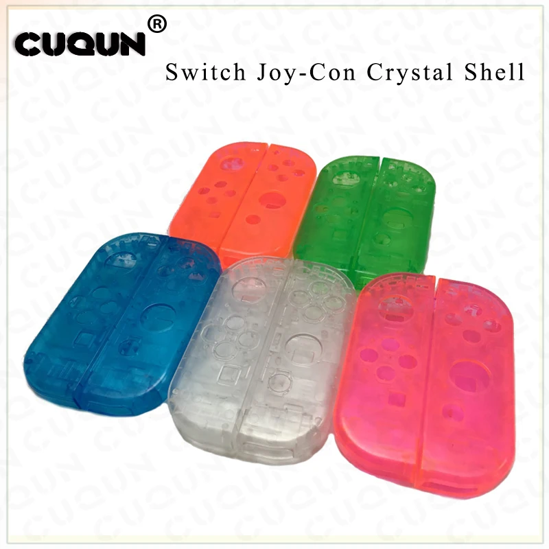 

OEM Crystal Shell Case Set For NS Switch Joy-Con Joycon NS Gamepad Controller Transparent Colorful Shell Housing