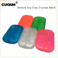 oem crystal shell case set for ns switch joy con joycon ns gamepad controller transparent colorful shell housing