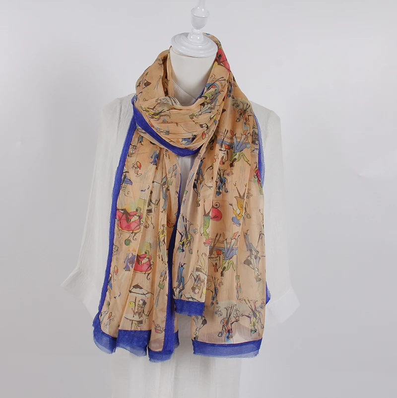 Бренд MAGNOLIA весенне-зимний шарф для женщин модные длинные шарфы с цветочным