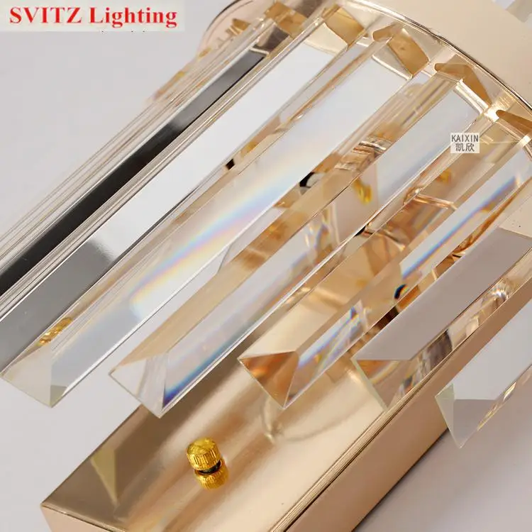 Длинное Хрустальное освещение для прихожей комнатный настенный светильник