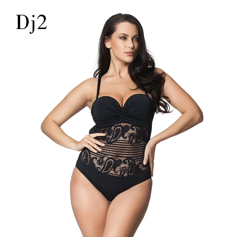 Лидер продаж сексуальный купальник с высоким вырезом Цельный для женщин плюс
