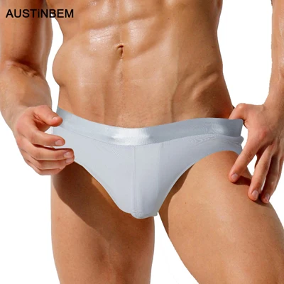 04 AUSTINBEM, новинка, мужские плавки,, сексуальные, одноцветные, из кусков, мужские плавки, боксеры, плавки, sunga masculina, плавки, Короткие - Цвет: 04