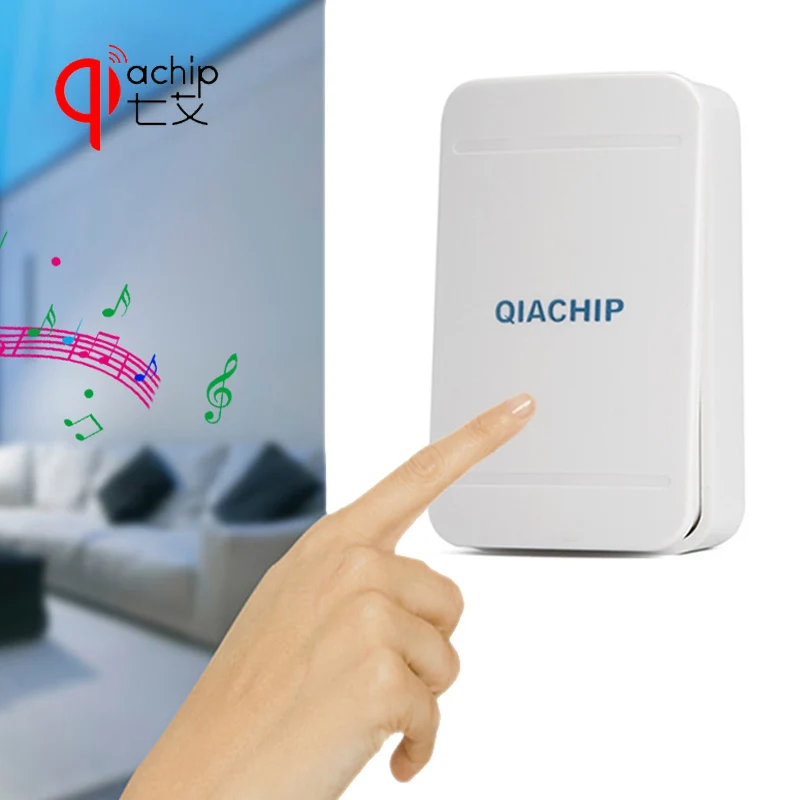 Self-powered Wireless Doorbells EU Plug No battery Waterproof 38 Musical Tones 150m Range remote control Smart Electronics | Электроника