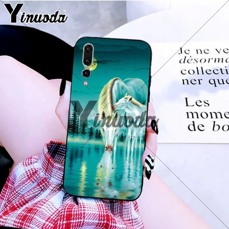 Yinuoda черный мягкий чехол из ТПУ для телефона Huawei P10 plus 20 pro P20 lite mate9 10 honor10