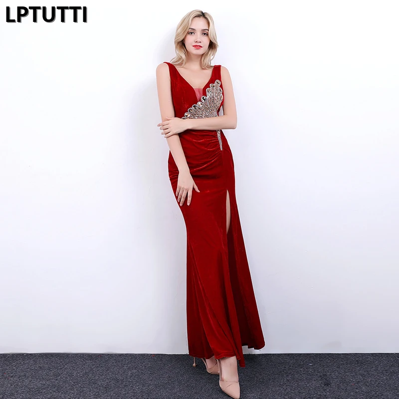 LPTUTTI с вышивкой из страз Gratuating новый для женщин Элегантный Дата церемония