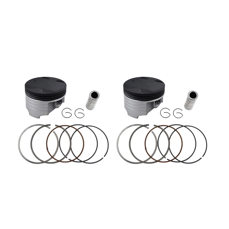 2 Set 49.75mm Мотоцикл размер 49 мм STD~+ 100 комплект поршневых колец для YAMAHA XV250 XC125 XV 250 XC 125 - Цвет: 2 Set 49.75mm