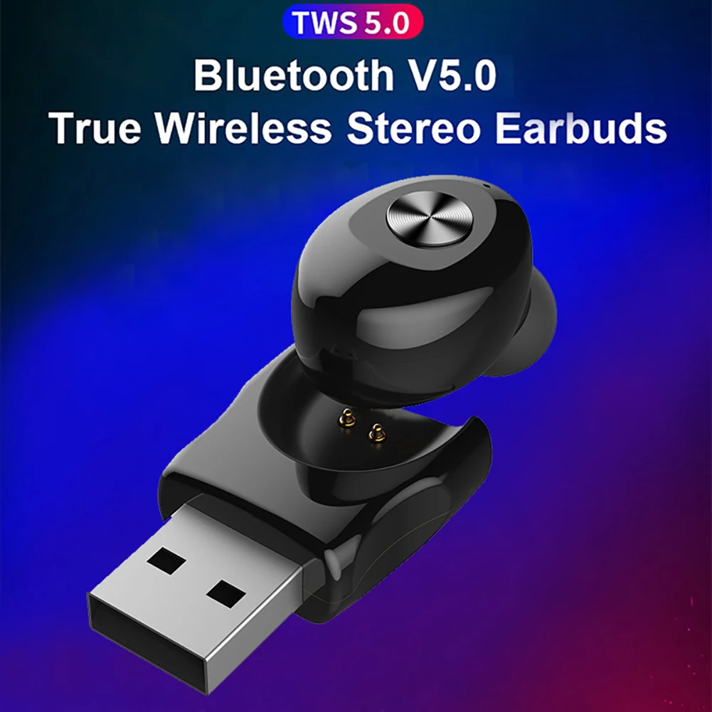 Наушники Bluetooth 5 0 стерео беспроводные наушники вкладыши спортивные с Hi Fi звуком