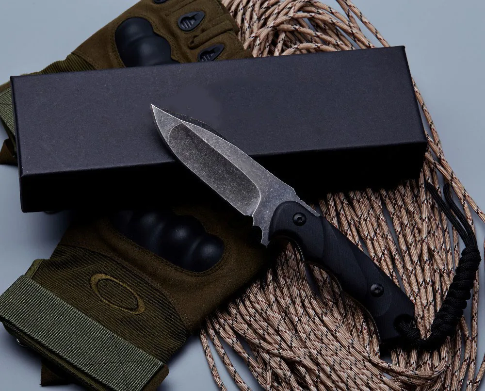 BGT M3 тактический прямой нож с фиксированным лезвием D2 ручка Tang G10 для выживания
