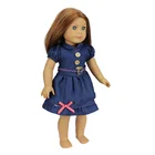 Новое поступление 2016, Модная Джинсовая юбка для 18-дюймовых кукол американской девочки