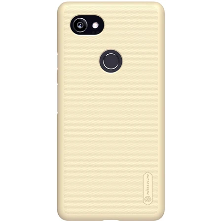 Чехол для Google Pixel 2 Чехол для Google Pixel 2 XL чехол NILLKIN суперматовый Защитный матовый жесткий чехол-накладка - Цвет: Золотой