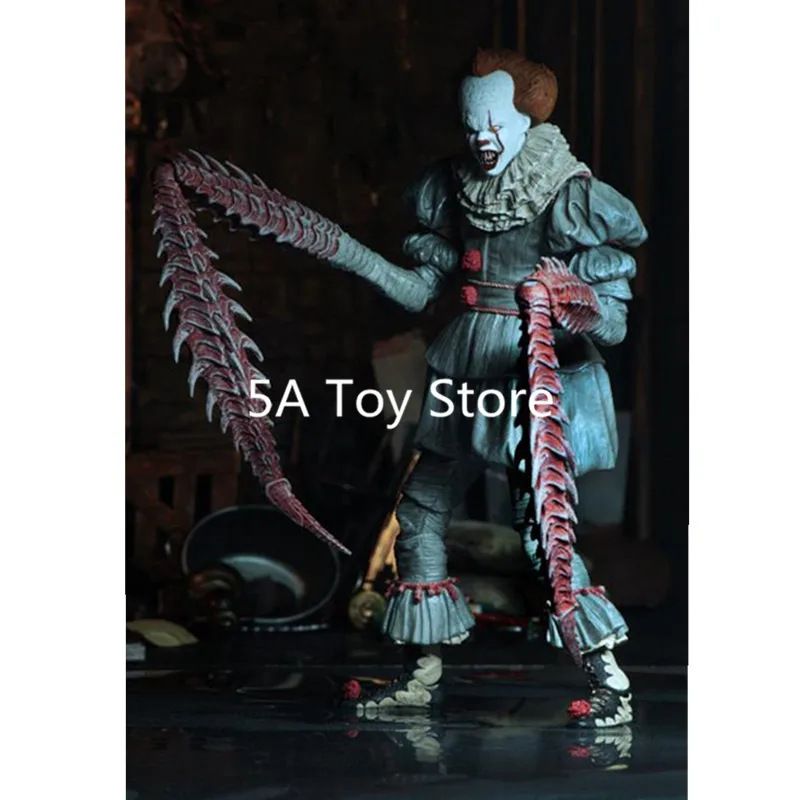 Игрушка NECA Stephen King's It Ultimate танцующий клоун Pennywise с светодиодный ПВХ фигурка