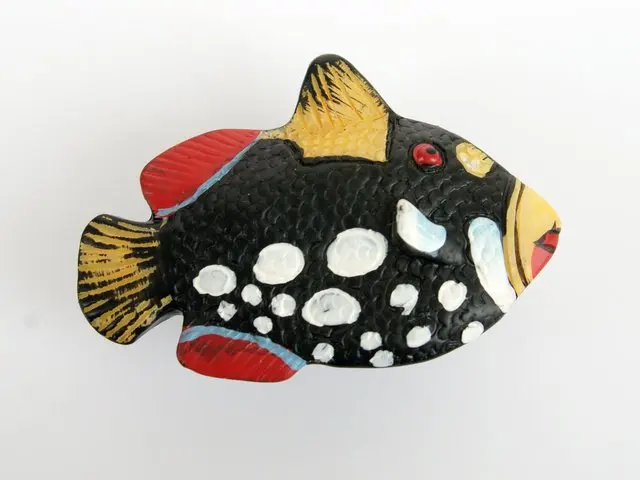 

10 шт./лот детская ручка и ручки для кухонного шкафа в морском стиле с изображением черной рыбы и белых пятен