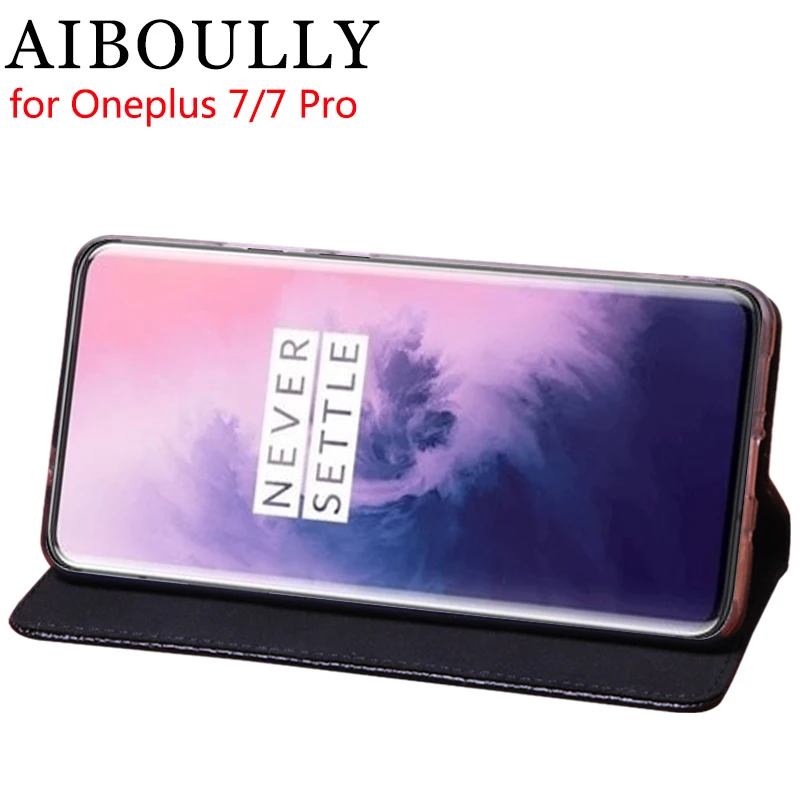 Роскошный кожаный чехол-книжка aibloly для Oneplus 7 Pro 6 64 дюймов чехол-подставка