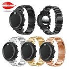 25 мм браслет из нержавеющей стали, сменный быстросъемный ремешок для часов + коннектор дляSuunto Core Series New