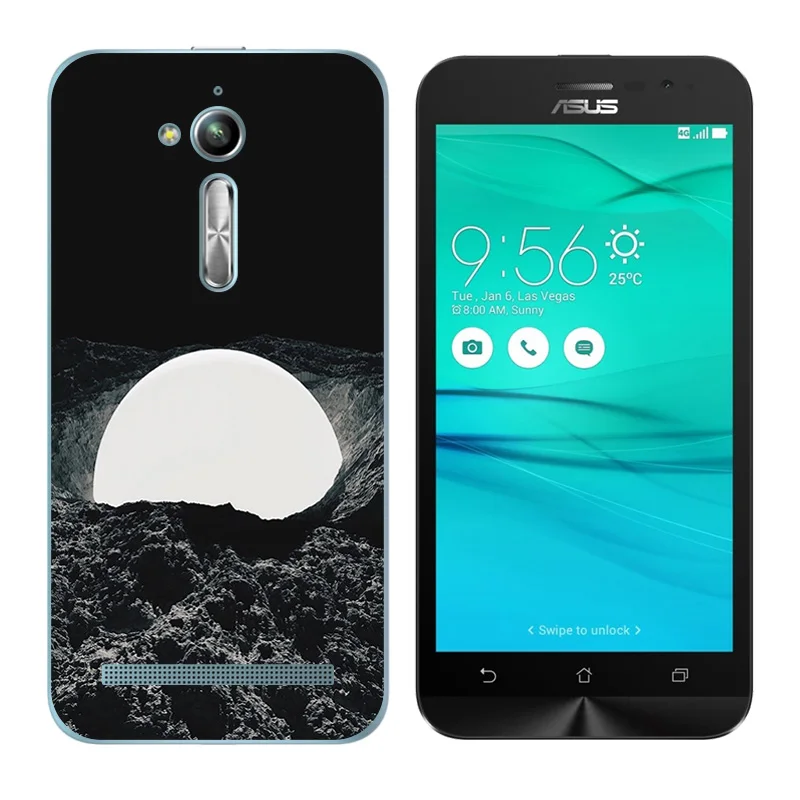 for Asus Zenfone Go ZB500KL ZB500KG Soft Case zenfone Silicon Cover Botanic Printing ZB500kl |