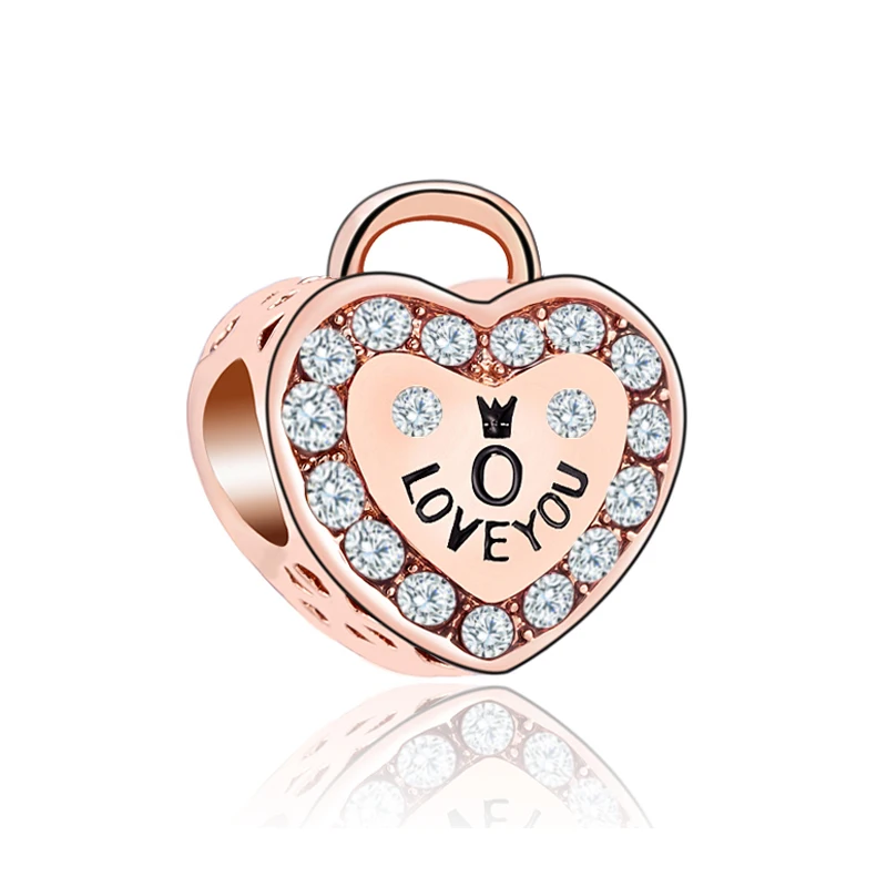 Европейский кристалл звезда замок цветок бантик сердце любовь DIY Бусины Подходят