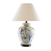 high end europe classical hand painted colorful ceramic led e27 table lamp for living room bedroom wedding decor h 70cm 1746