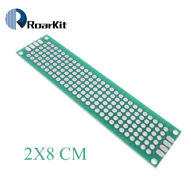 1 шт. 2x8 см Прототип PCB 2*8 панель с двойным покрытием/Луженая ПП универсальная плата