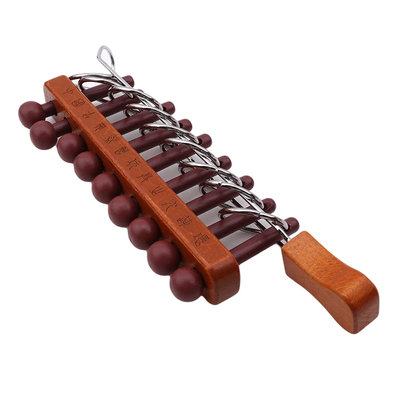 Развивающие игрушки деревянные классические 9 связанных колец Головоломка игра