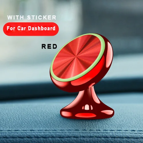 Red Магнитный держатель для телефона VOXLINK на 360 градусов, магнитный держатель для мобильного телефона, автомобильный держатель для iPhone x, Xiaomi, samsung, huawei, Автомобильный кронштейн - Цвет: Red