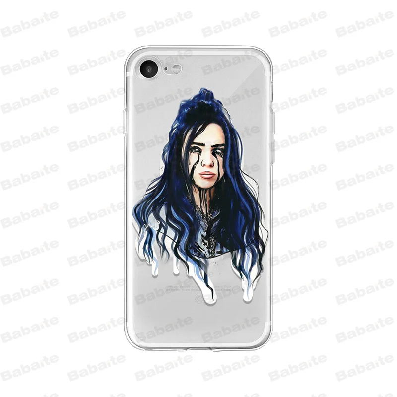 Babaite Billie eilish rainbow blohsh глаза океана Мягкий ТПУ силиконовый чехол для телефона iPhone X 5 5S SE 6 6splus 7 8 Plus XS MAX XR