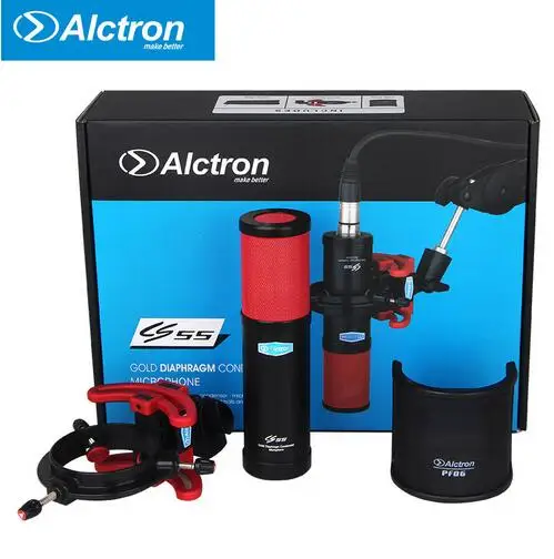 Alctron CS55 большой мембранный конденсаторный записывающий микрофон, используемый в студии, записи и сцены