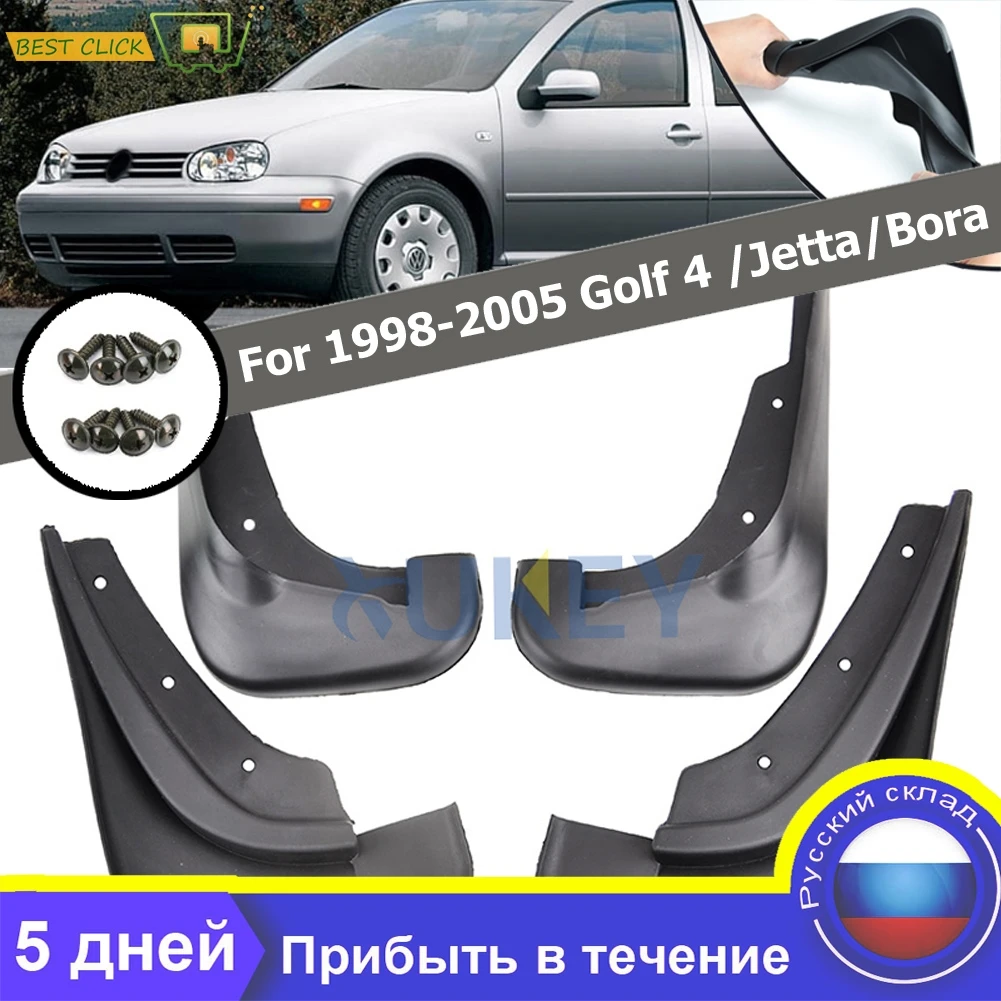 OE Styled Car Mud Flaps For 1998 - 2005 VW Golf 4 Mk4 IV Bora Jetta Mudflaps Splash Guards Mud Flap 2004 2003 2002 2001 2000