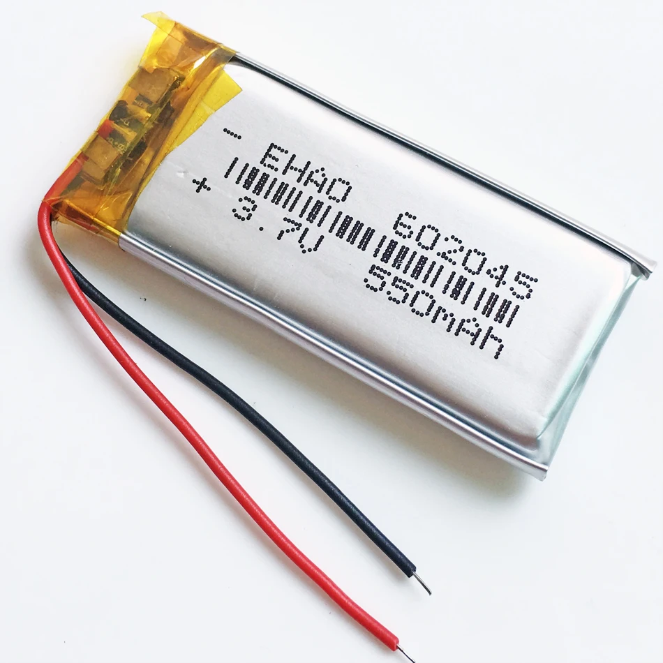 10 шт. 3 7 V 550mAh литий-полимерный LiPo аккумуляторная батарея 602045 для Mp3 DVD RECORDE GPS PSP