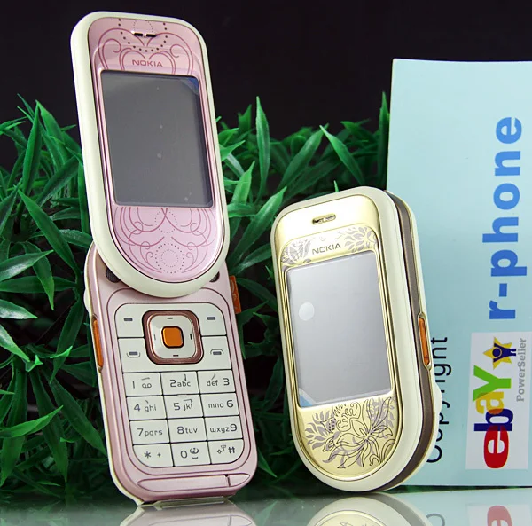 Разблокированный мобильный телефон NOKIA 7373 с клавиатурой на английском, арабском, русском и гарантией один год