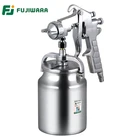 Пистолет-распылитель FUJIWARA PQ-2, пневматический Профессиональный краскопульт большой емкости для распыления стальных конструкций