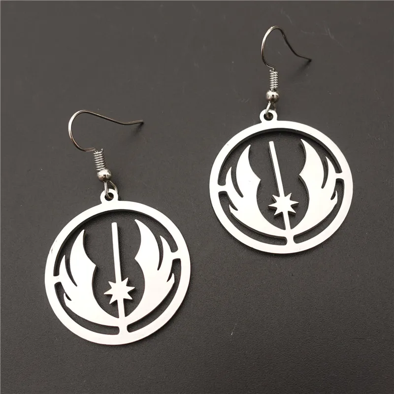 Серьги из нержавеющей стали с крыльями для женщин и девушек модные ювелирные